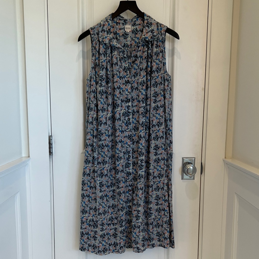 La Vie by Rebecca Taylor Multicolor Floral Soft Dress